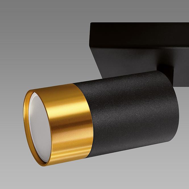 SVJETILJKA PUZON SPT GU10 2L BLACK/GOLD 04125 LS2
