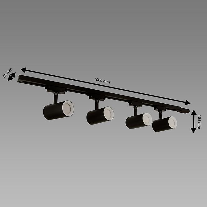 SVJETILJKA LUTER 4XGU10 BLACK 04080 SRT SZYN LW4