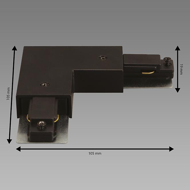 SVJETILJKA CONNECTOR PS230V L BLACK 04111 SZYN