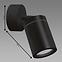 SVJETILJKA TENOR GU10 1C BLACK 04069 IP44 LS1,2