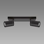 SVJETILJKA TENOR GU10 2L BLACK 04071 IP44 LS2
