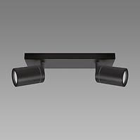 SVJETILJKA TENOR GU10 2L BLACK 04071 IP44 LS2