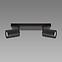 SVJETILJKA TENOR GU10 2L BLACK 04071 IP44 LS2