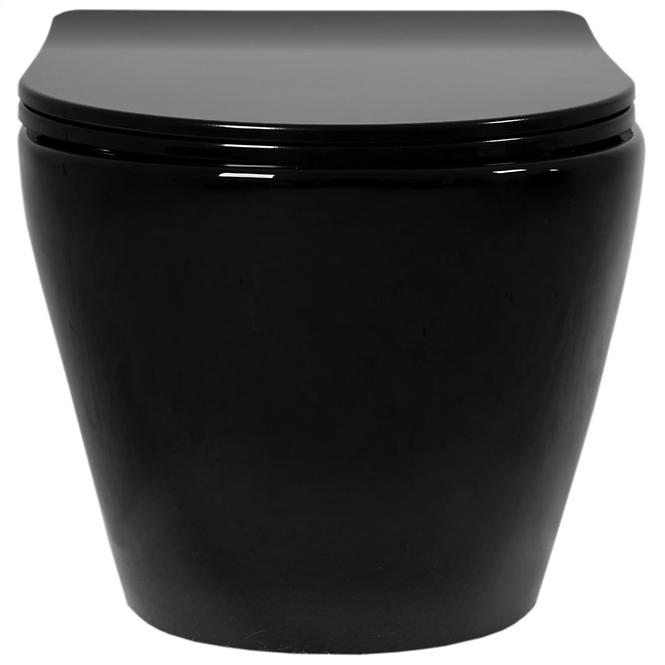Viseća WC školjka Carlo Mini Rimless Glossy black