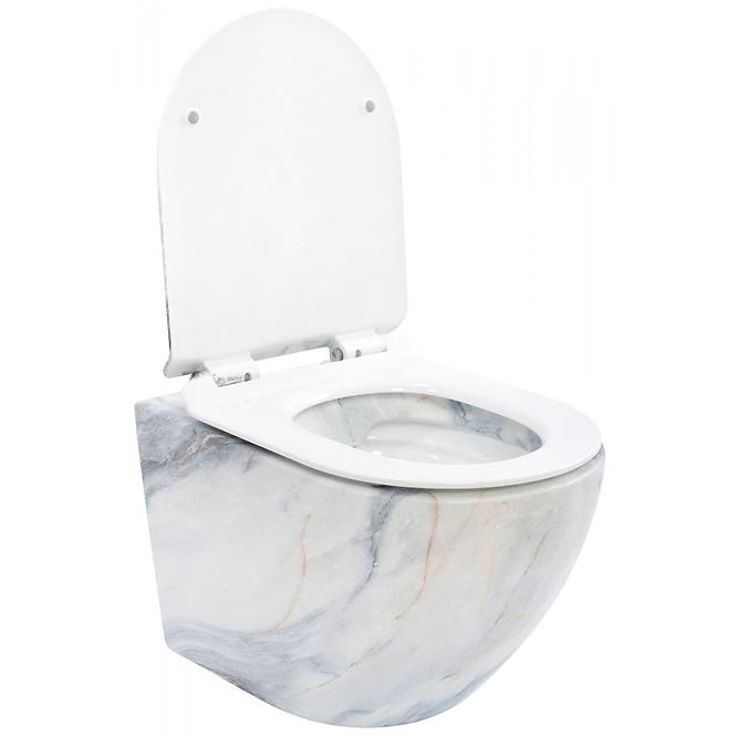 Viseća WC školjka Carlo Mini Rimless granit mat