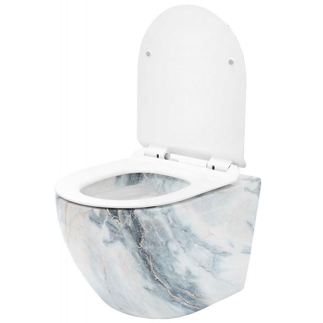 Viseća WC školjka Carlo Mini Rimless granit shiny