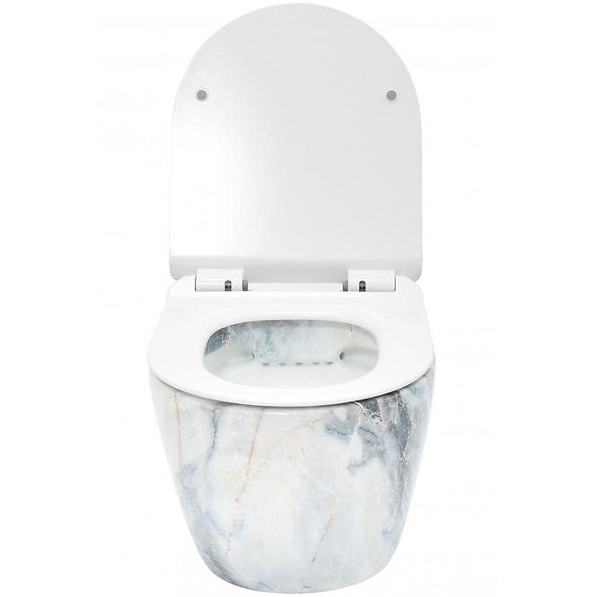 Viseća WC školjka Carlo Mini Rimless granit shiny