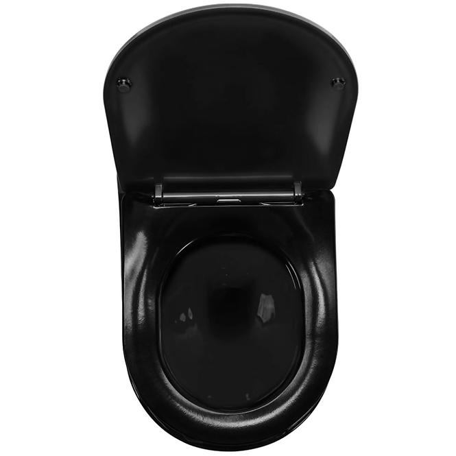 Viseća WC školjka Carlo Mini Rimless white/black