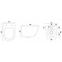 Viseća WC školjka Carlo Mini Rimless white/black,5