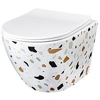 Viseća WC školjka Carlo Mini Rimless terazzo