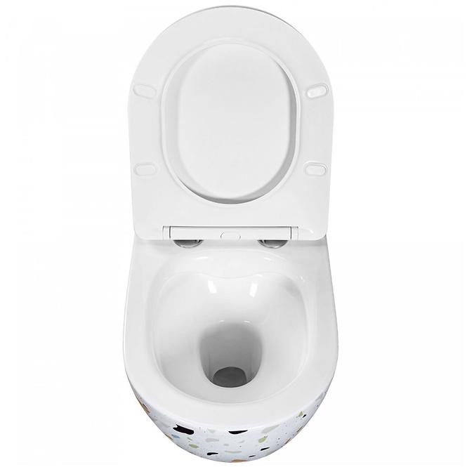 Viseća WC školjka Carlo Mini Rimless terazzo