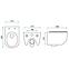 Viseća WC školjka Carter Rimless duroplast,4