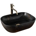 Nadpultni umivaonik Belinda Black Marble Mat