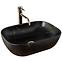 Nadpultni umivaonik Belinda Black Marble Mat