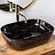 Nadpultni umivaonik Belinda Black Marble Shiny,3