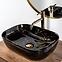 Nadpultni umivaonik Belinda Black Marble Shiny,4