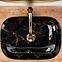 Nadpultni umivaonik Belinda Black Marble Shiny,6