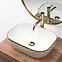 Nadpultni umivaonik Belinda Diamond White/Gold,6
