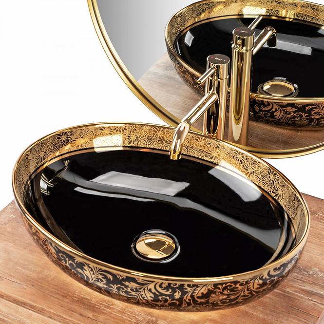 Nadpultni umivaonik Margot Black/Gold,2