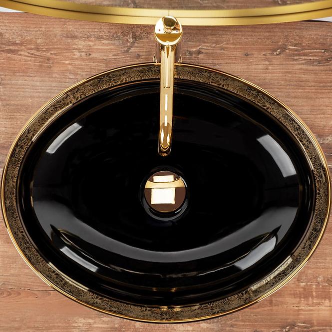 Nadpultni umivaonik Margot Black/Gold,4