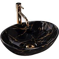 Nadpultni umivaonik Sofia Black Marble Shiny