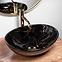 Nadpultni umivaonik Sofia Black Marble Shiny,4