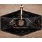 Nadpultni umivaonik Vegas Black Marble Shiny,6