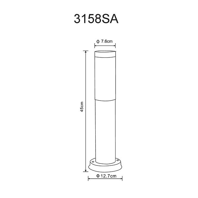 Svjetiljka GLOBO BOSTON 3158SA 15W CRNO LS1