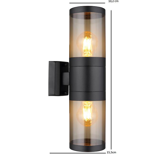 ZIDNI GLOBO XELOO 32014-2BS 60W CRNO K2