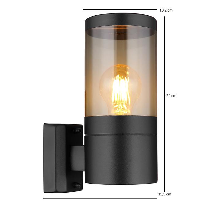 ZIDNI GLOBO XELOO 32014BS 60W CRNO K1