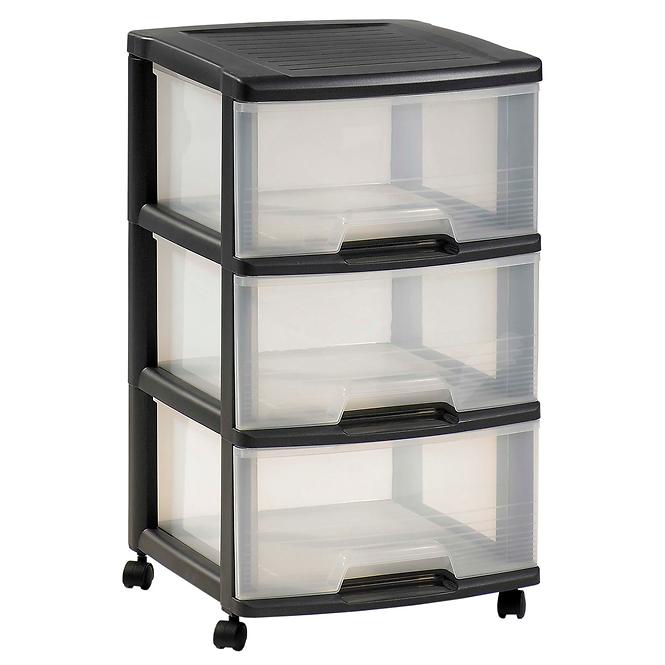 Spremnik 3x20l prozirna/crna 214754