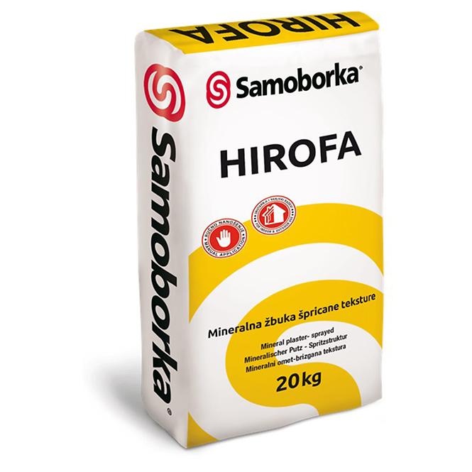 Mineralna žbuka prskane teksture Hirofa 4328 20 kg
