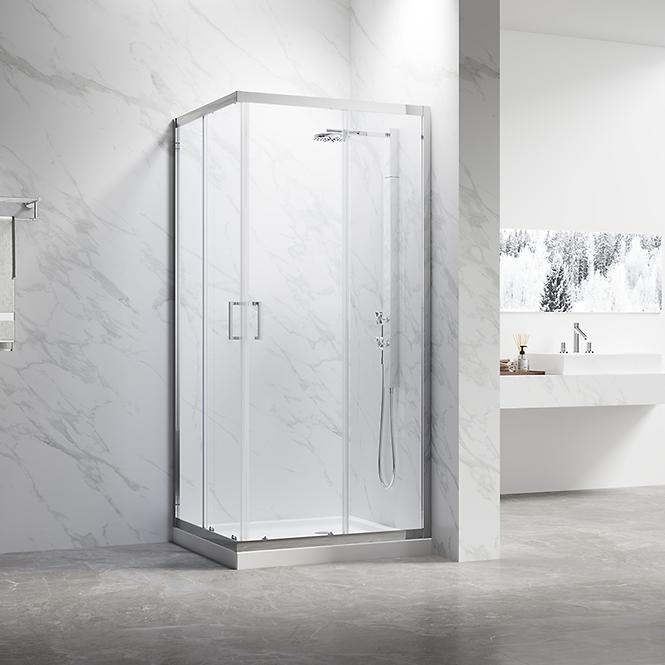 Kvadratna kabina Mika 90x90x190 Chrom
