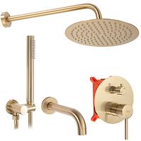 Ugradbeni set Lungo Rea P6609 brušeno zlato