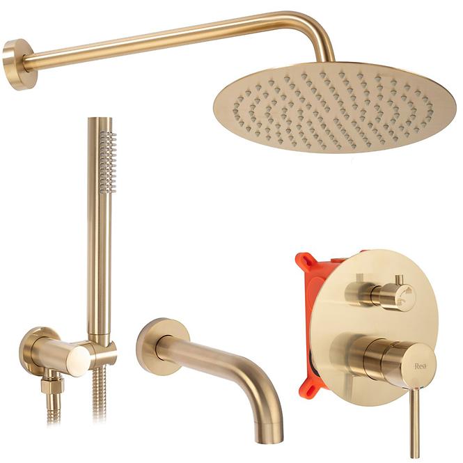 Ugradbeni set Lungo Rea P6609 brušeno zlato