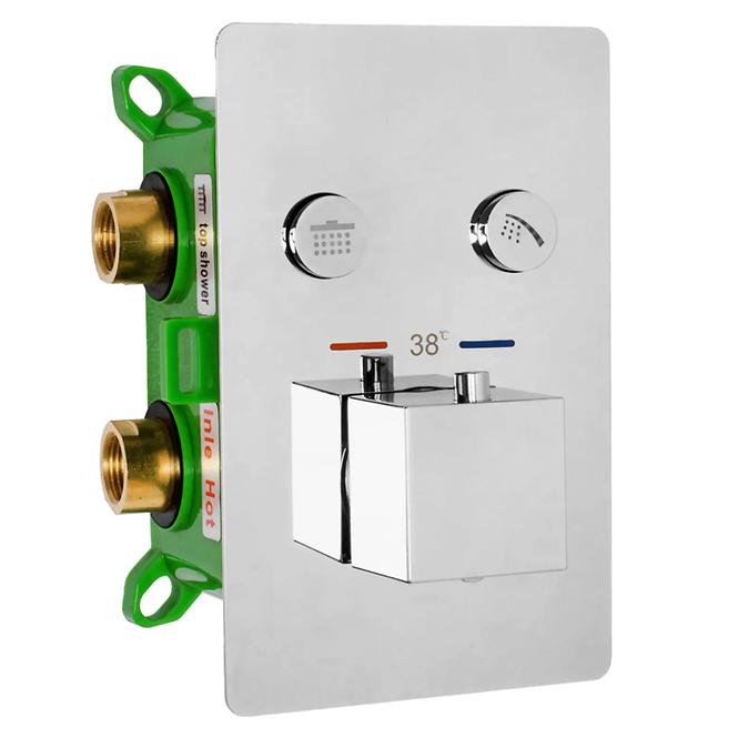 Tuš set + termostat Fenix-Davis Rea P6356 krom