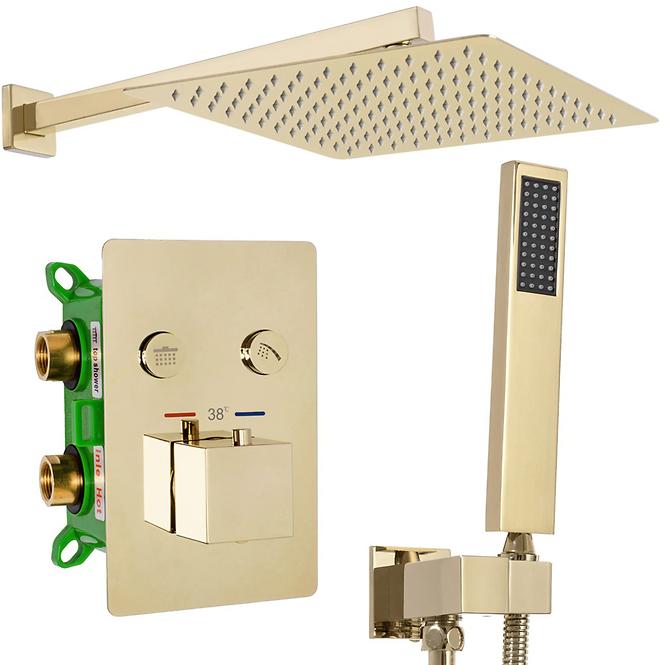 Tuš set + termostat Fenix-Davis Rea P6324 zlatni