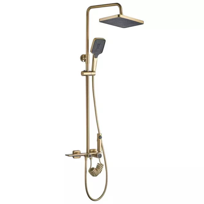 Tuš set Helix Rea P6621 brušeno zlato