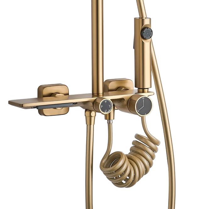 Tuš set Helix Rea P6621 brušeno zlato