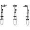 Tuš set Jack Rea P7009 crni,2