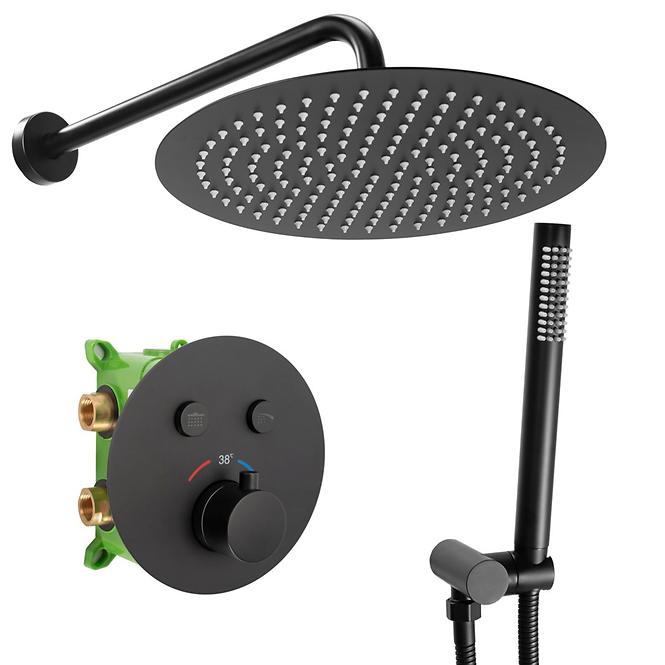 Termostatski tuš set Lungo-Miller Rea P6713 crni