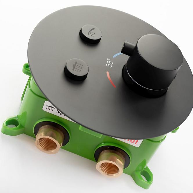 Termostatski tuš set Lungo-Miller Rea P6713 crni