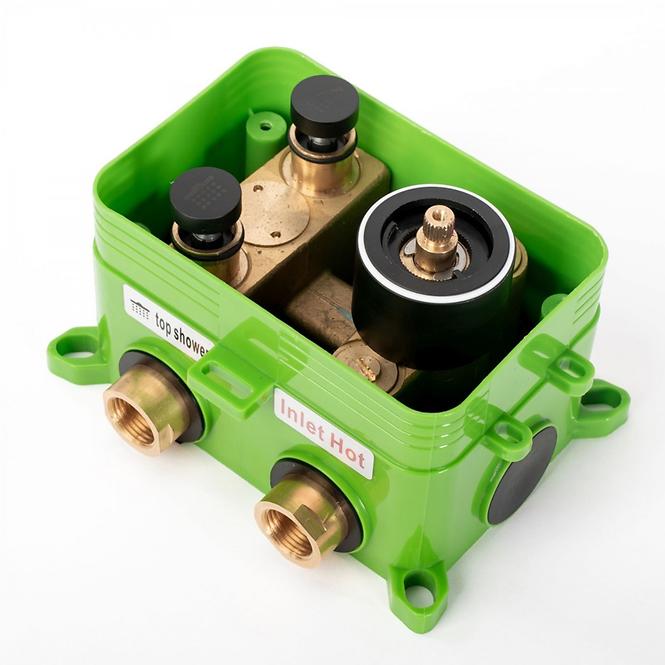 Termostatski tuš set Lungo-Miller Rea P6713 crni