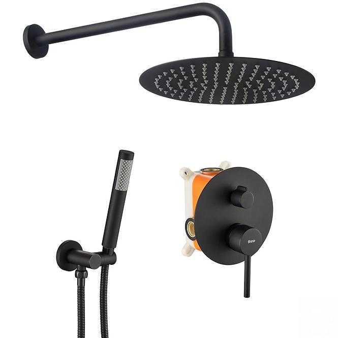 Ugradbeni tuš set Lungo Rea P4100 crni