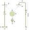 Termostatski tuš set Vincent Rea P6600 crni,8