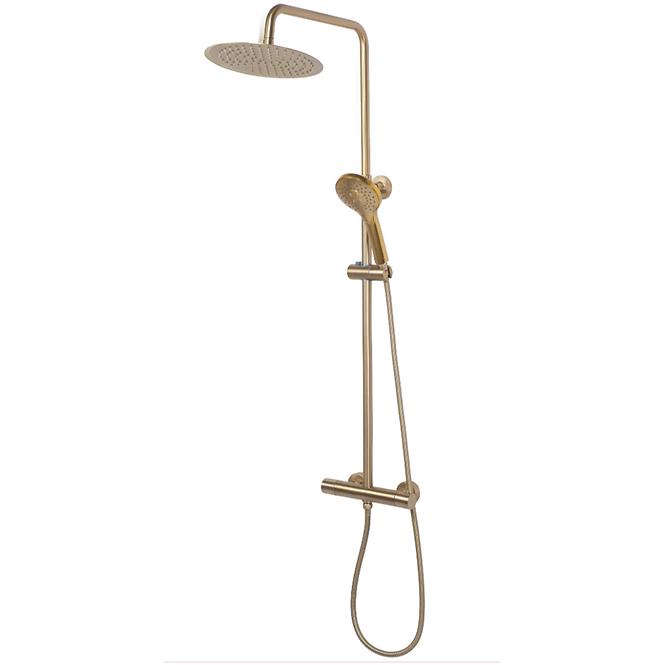 Termostatski tuš set Vincent Rea P6602 brušeno zlato