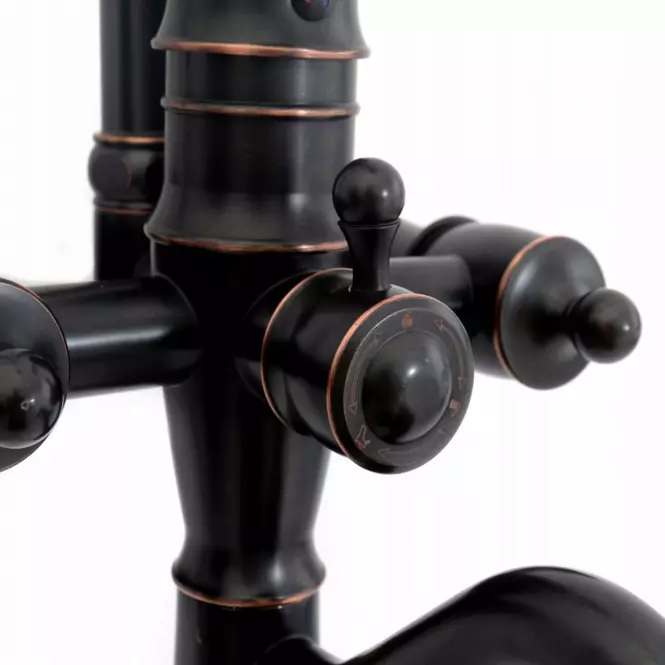 Tuš set Vintage Rea P2367 retro crni,6