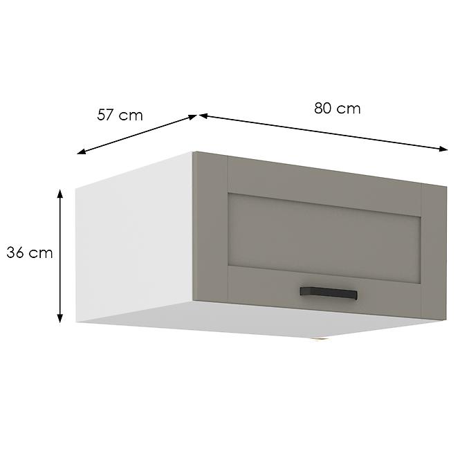 Kuhinjski ormarić Luna claygrey/bijeli 80 Nagu-36 1F