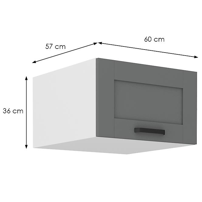 Kuhinjski ormarić Luna dustgrey/bijeli 60 Nagu-36 1F