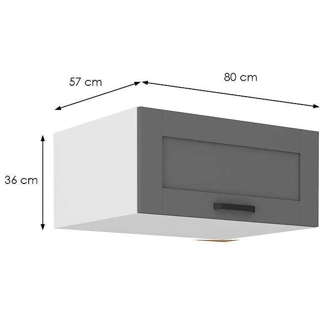 Kuhinjski ormarić Luna dustgrey/bijeli 80 Nagu-36 1F